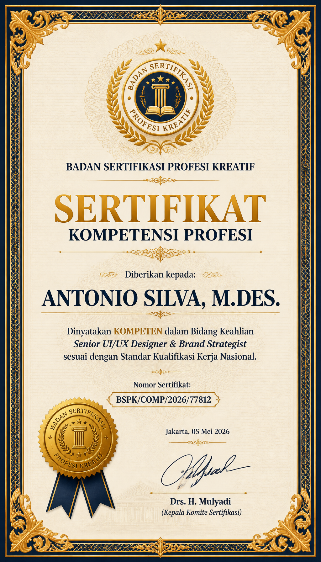 E-Certificate & Award