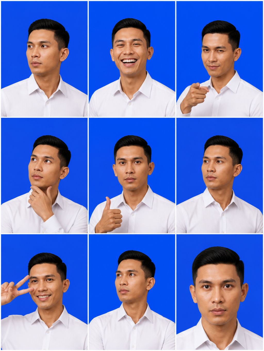 Foto Grid KUA Latar Biru
