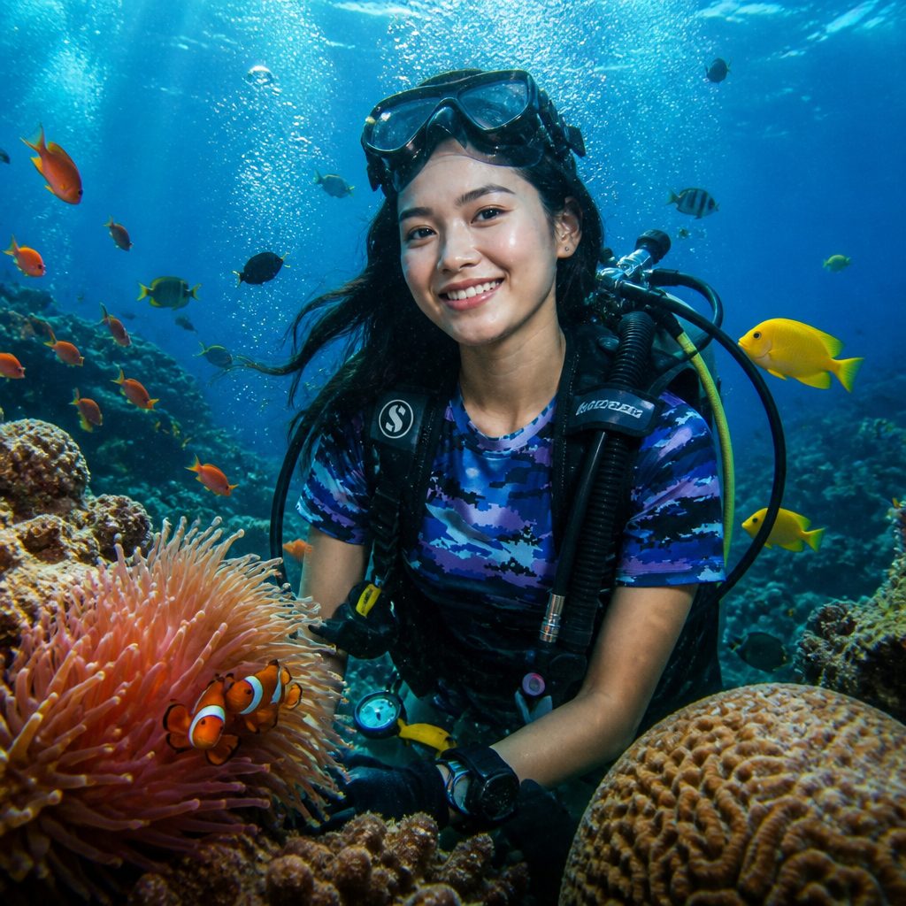 Foto POV Underwater